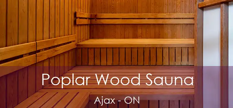  Poplar Wood Sauna Ajax - ON